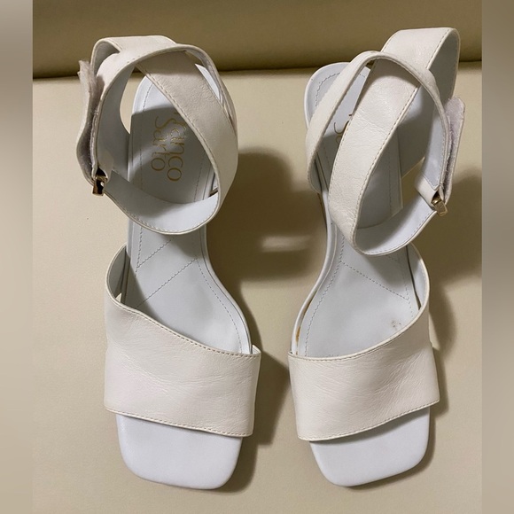 Franco Sarto Women's  Samina White 3” Wedge Sandals - Picture 2 of 5